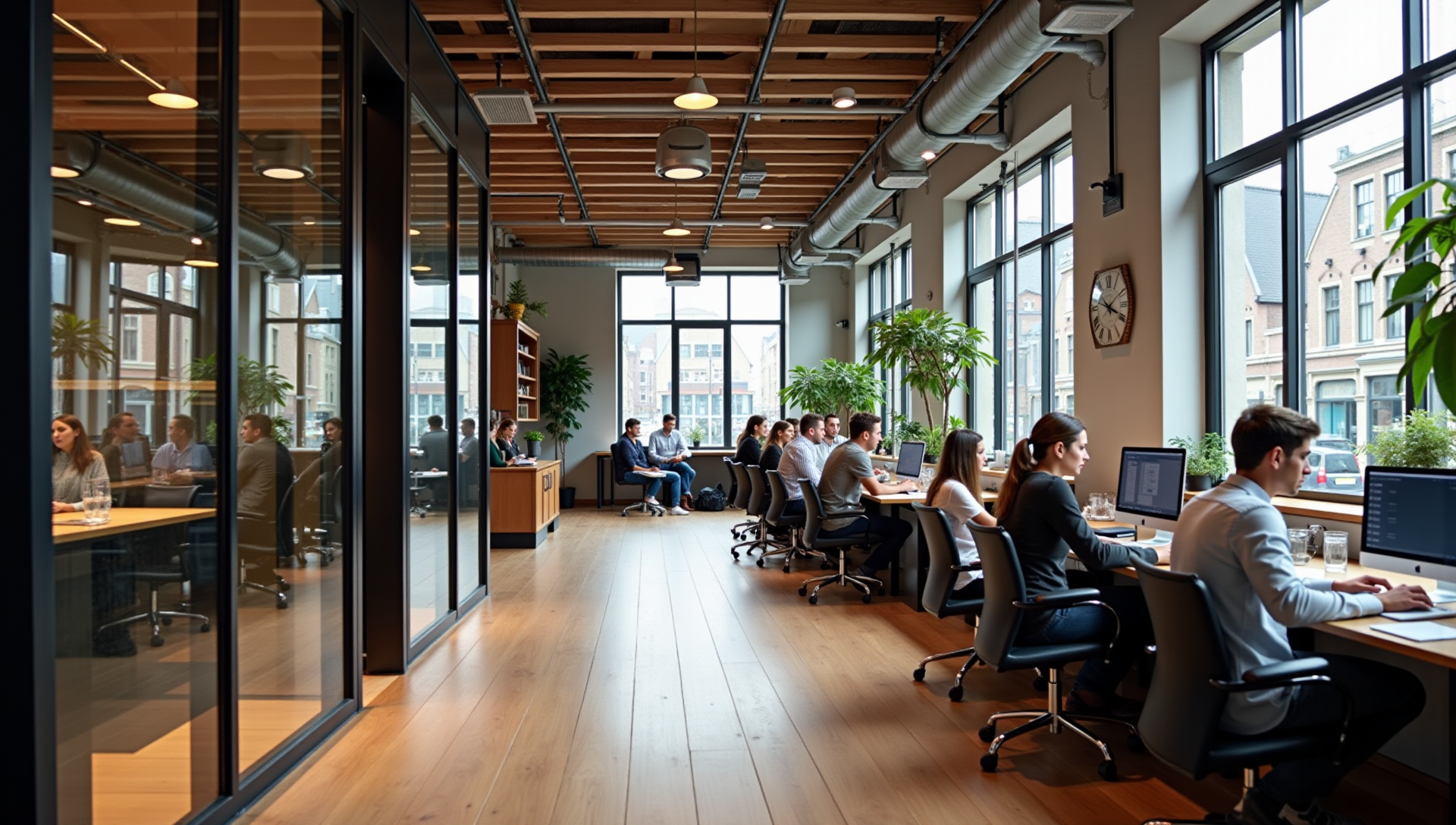 This is an image of an office in Amsterdam